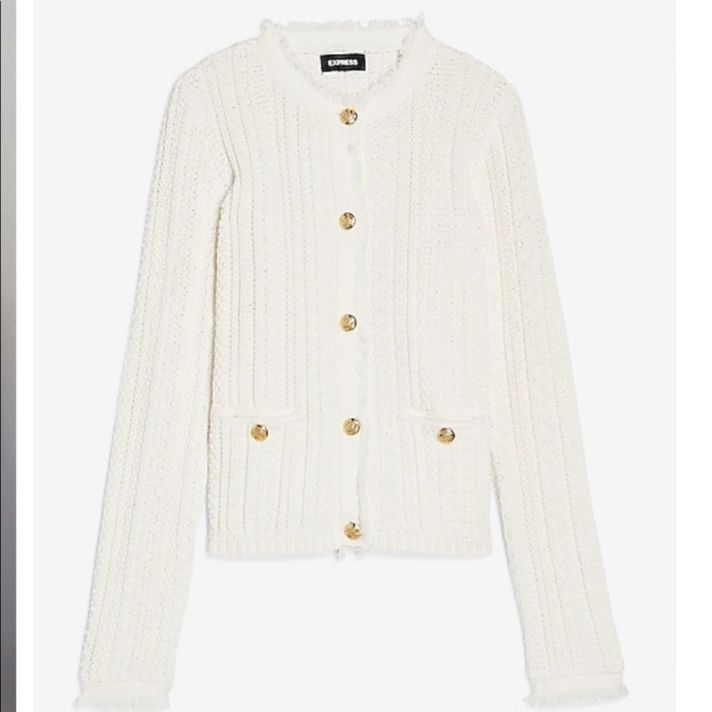 EXPRESS Chic Cable-Knit Jacket